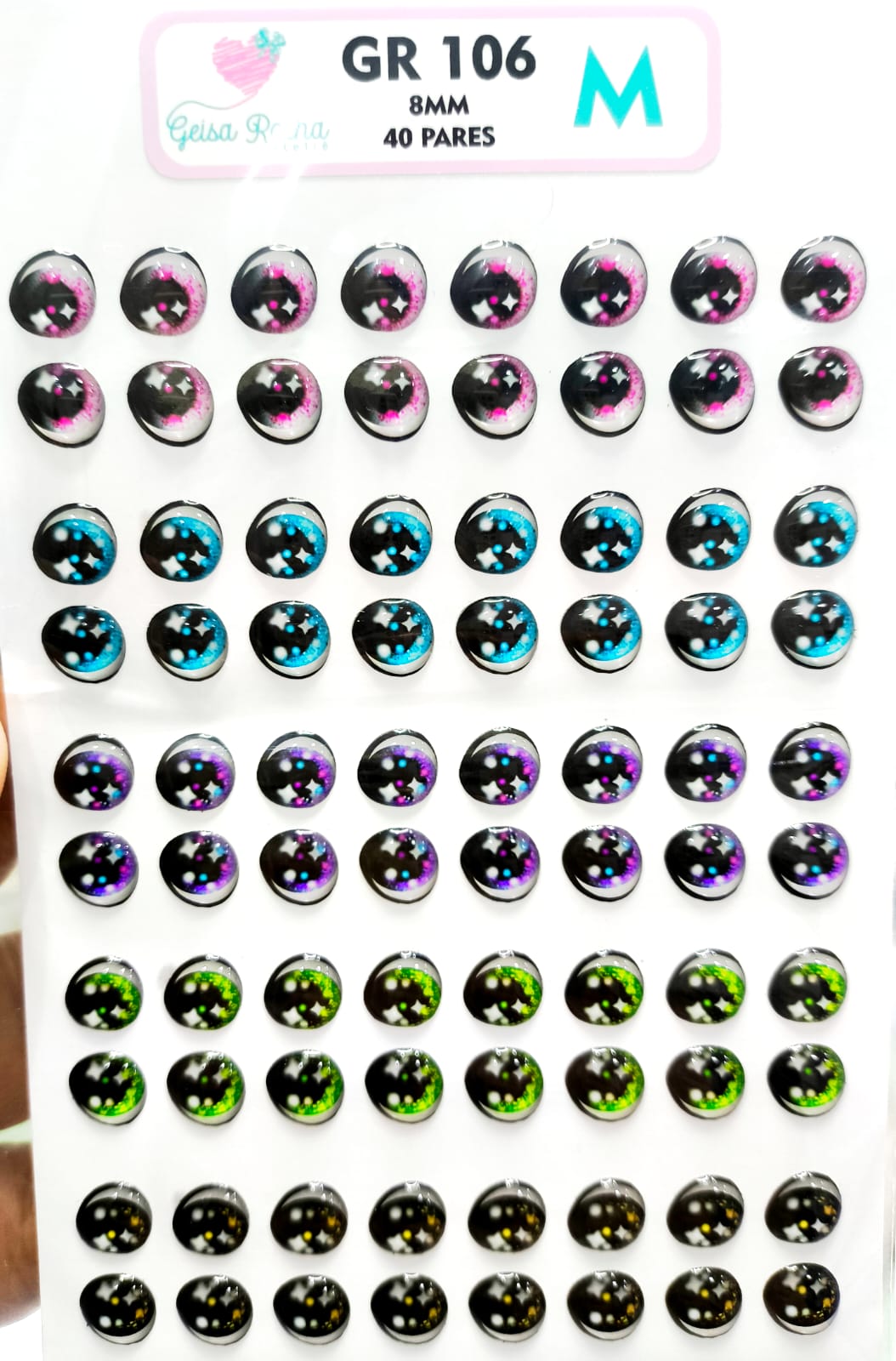 Olhos Resinados GR 106 - Imagem 3