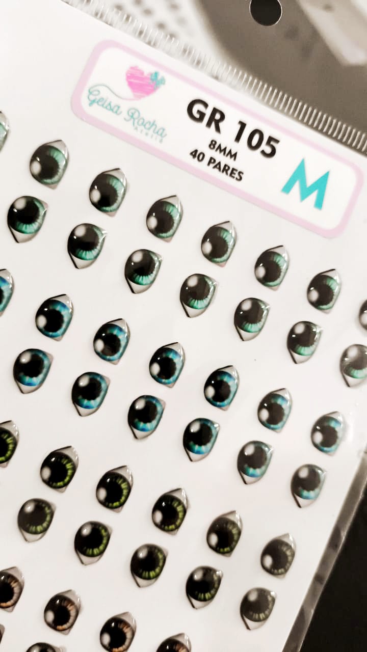 Olhos Resinados GR 105 - Imagem 2