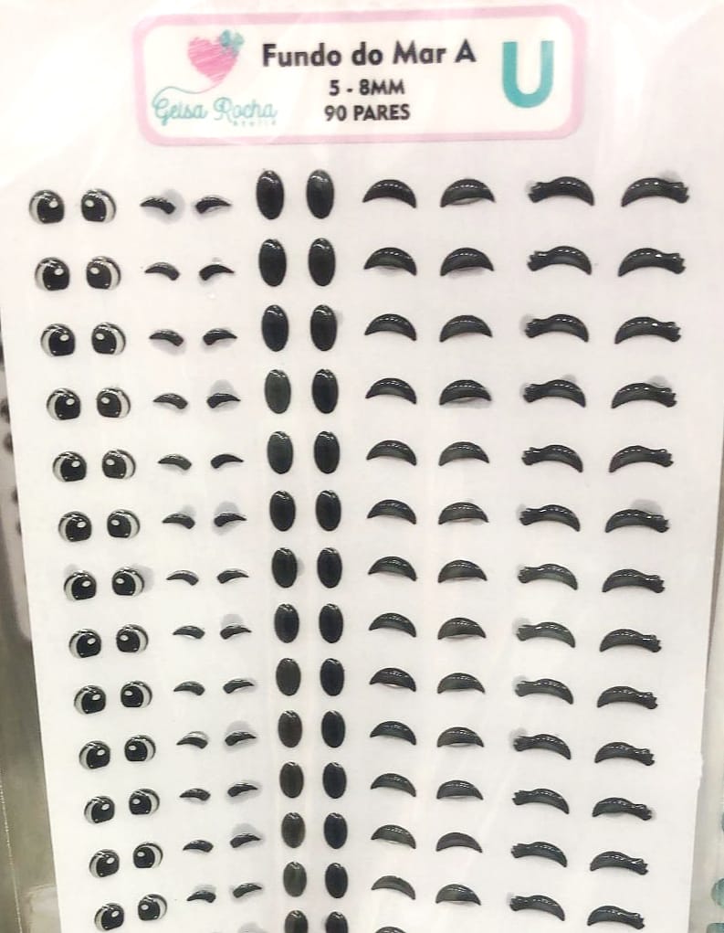 Olhos Resinados Fechadinhos/Fundo do Mar - Imagem 6