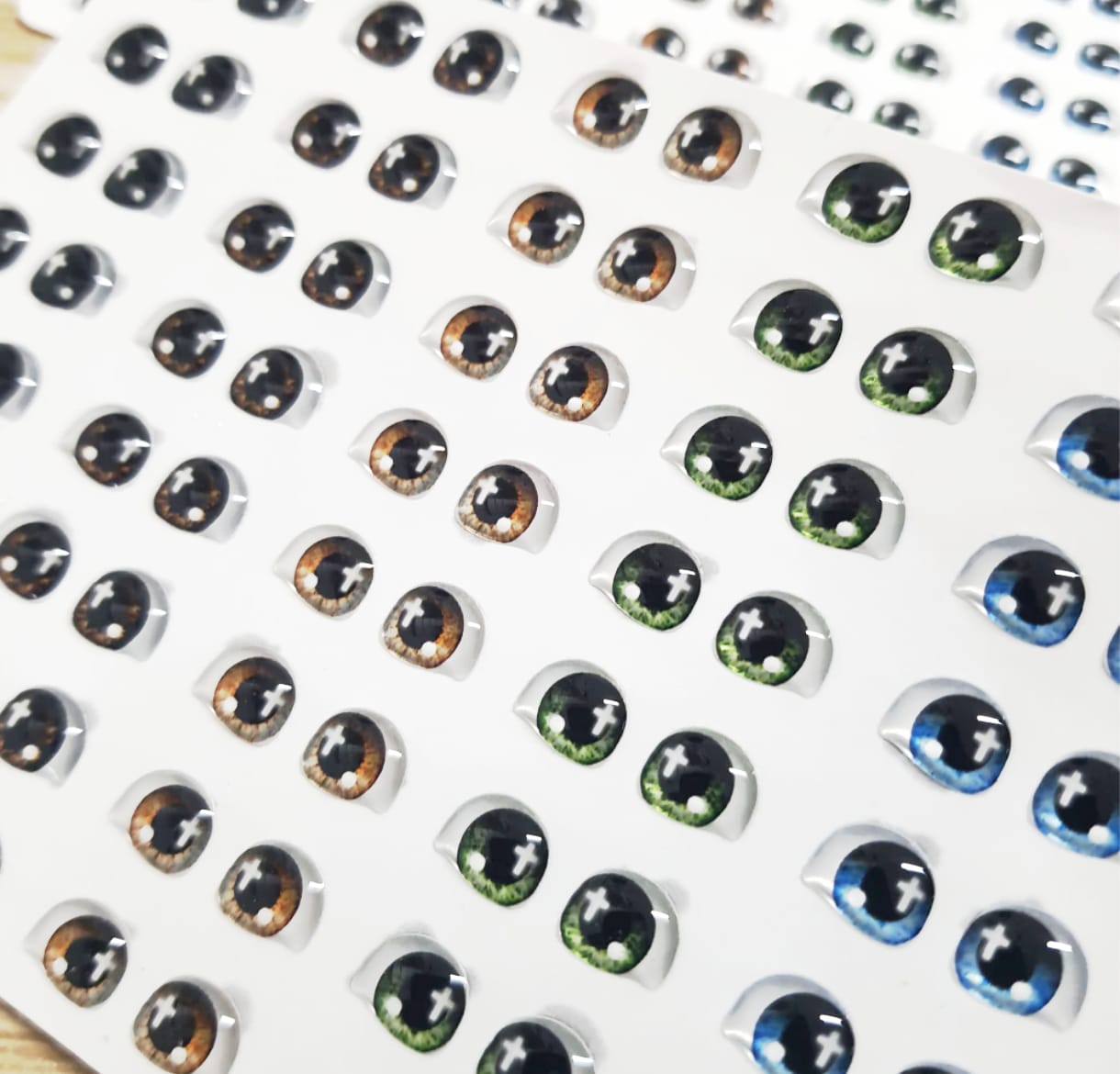 Olhos Resinados GR 58 Cruz - Imagem 2