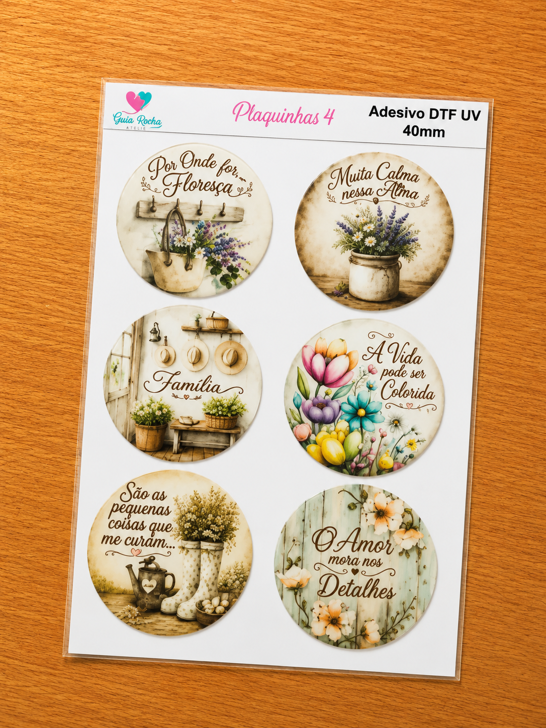 Adesivos Plaquinhas DTF UV - Imagem 4