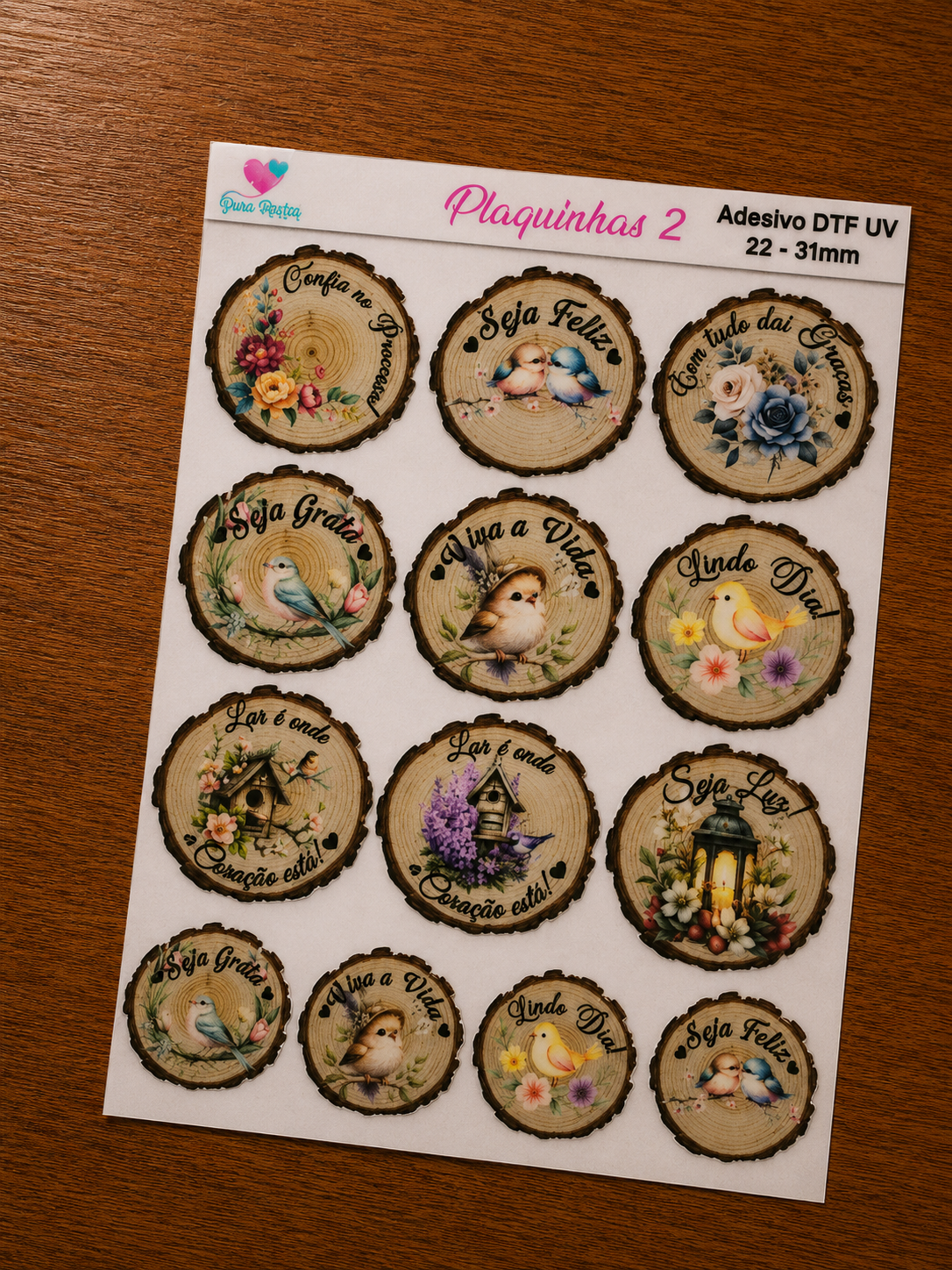 Adesivos Plaquinhas DTF UV - Imagem 2