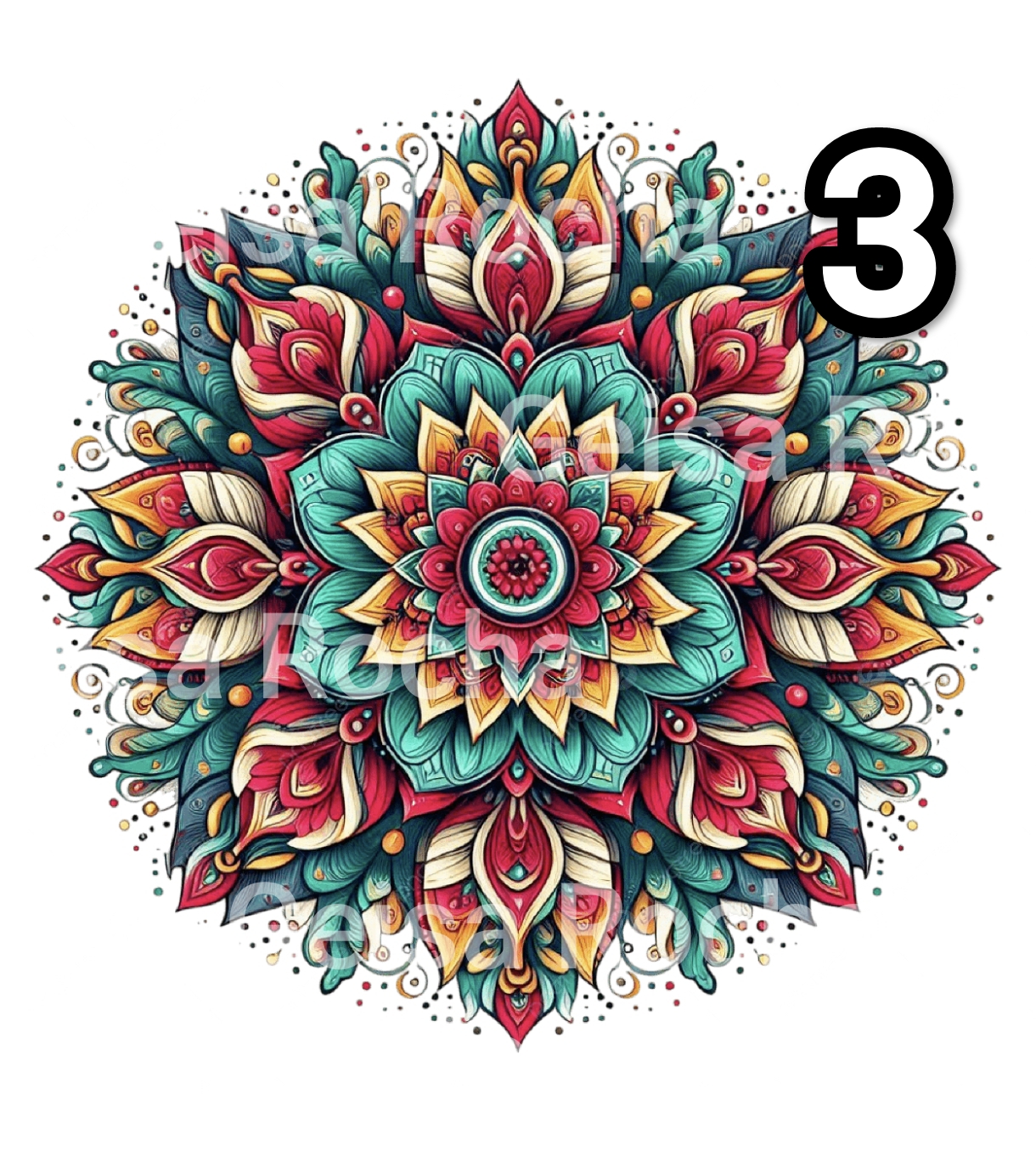 Adesivos Mandalas DTF - Imagem 4