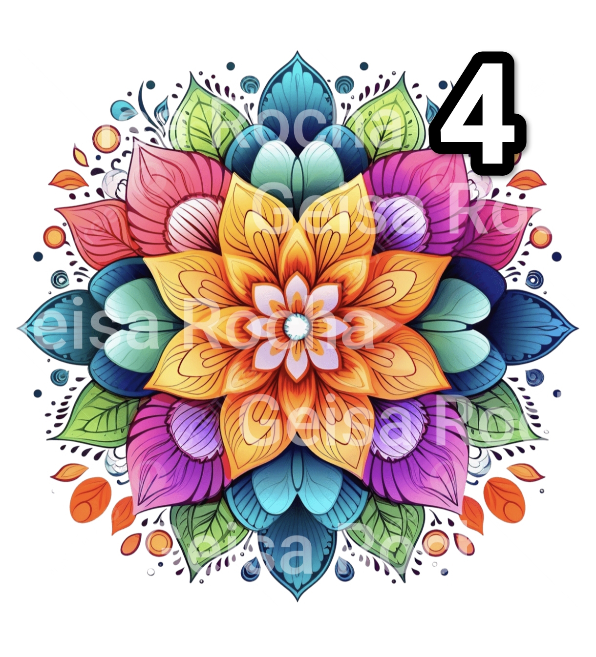 Adesivos Mandalas DTF - Imagem 5