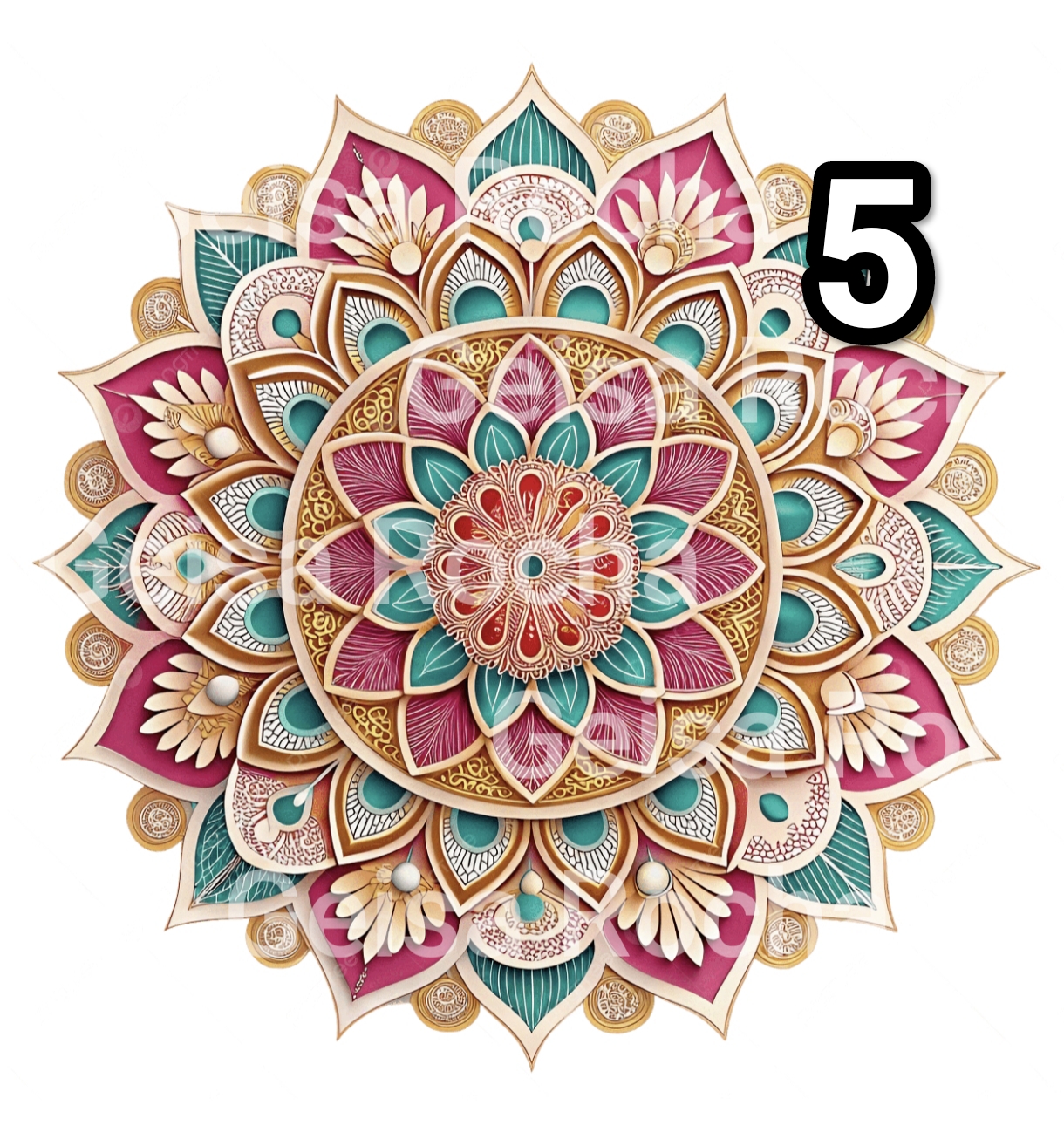 Adesivos Mandalas DTF - Imagem 6