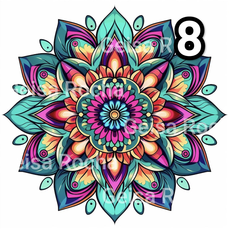 Adesivos Mandalas DTF - Imagem 9