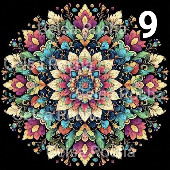 Adesivos Mandalas DTF - Imagem 10