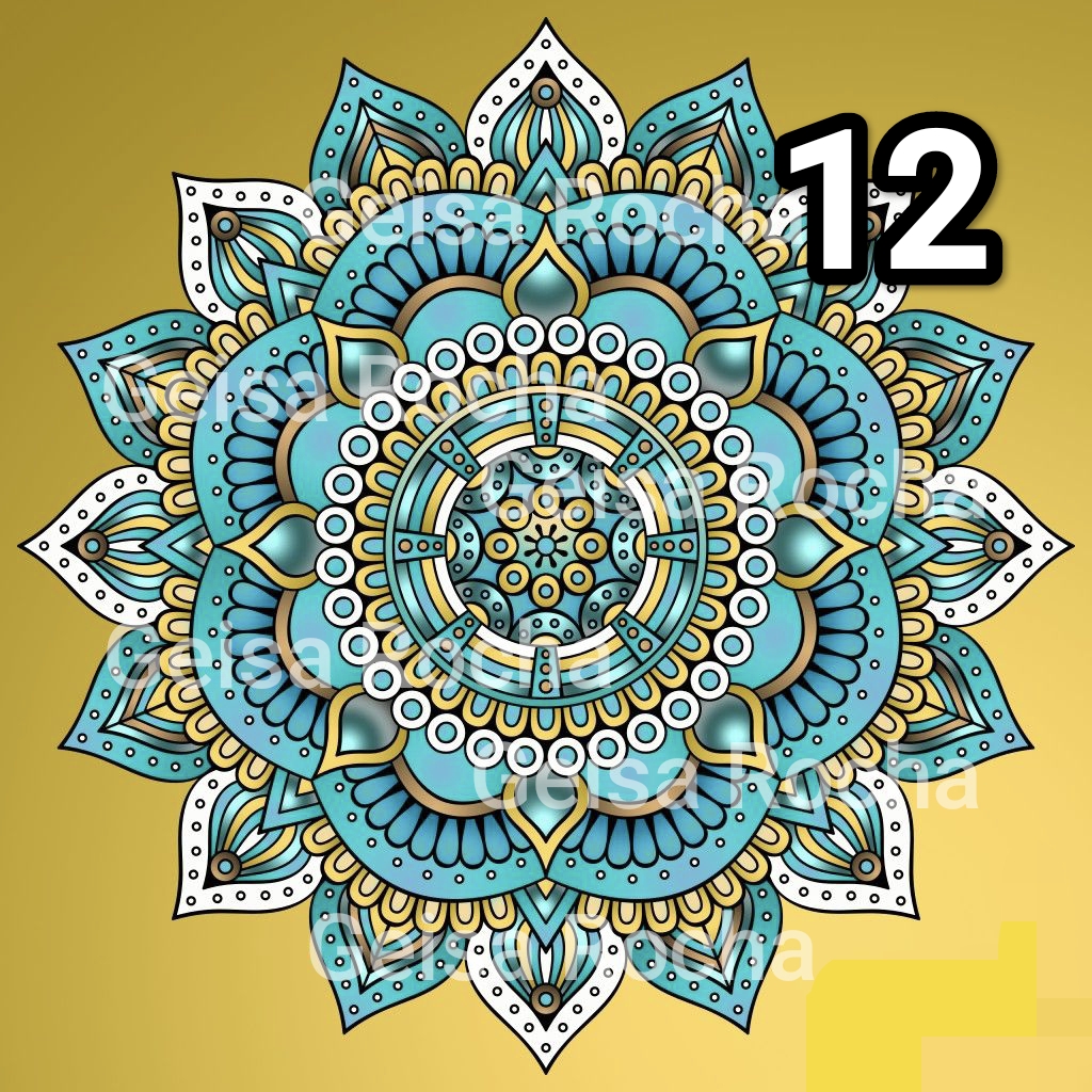 Adesivos Mandalas DTF - Imagem 13