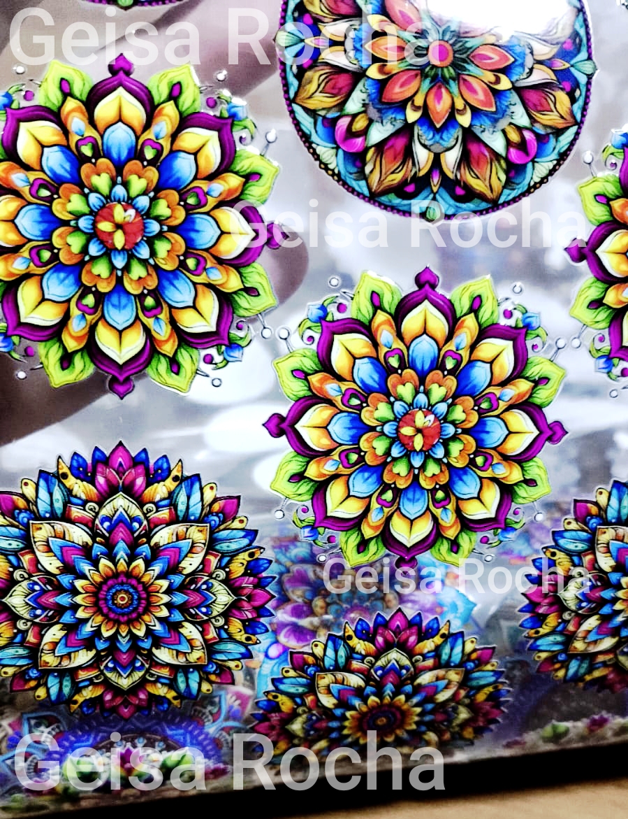 Adesivos Mandalas DTF