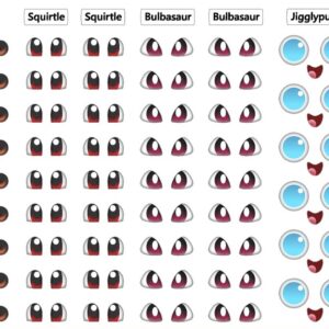 Olhos Resinados Pokémon A