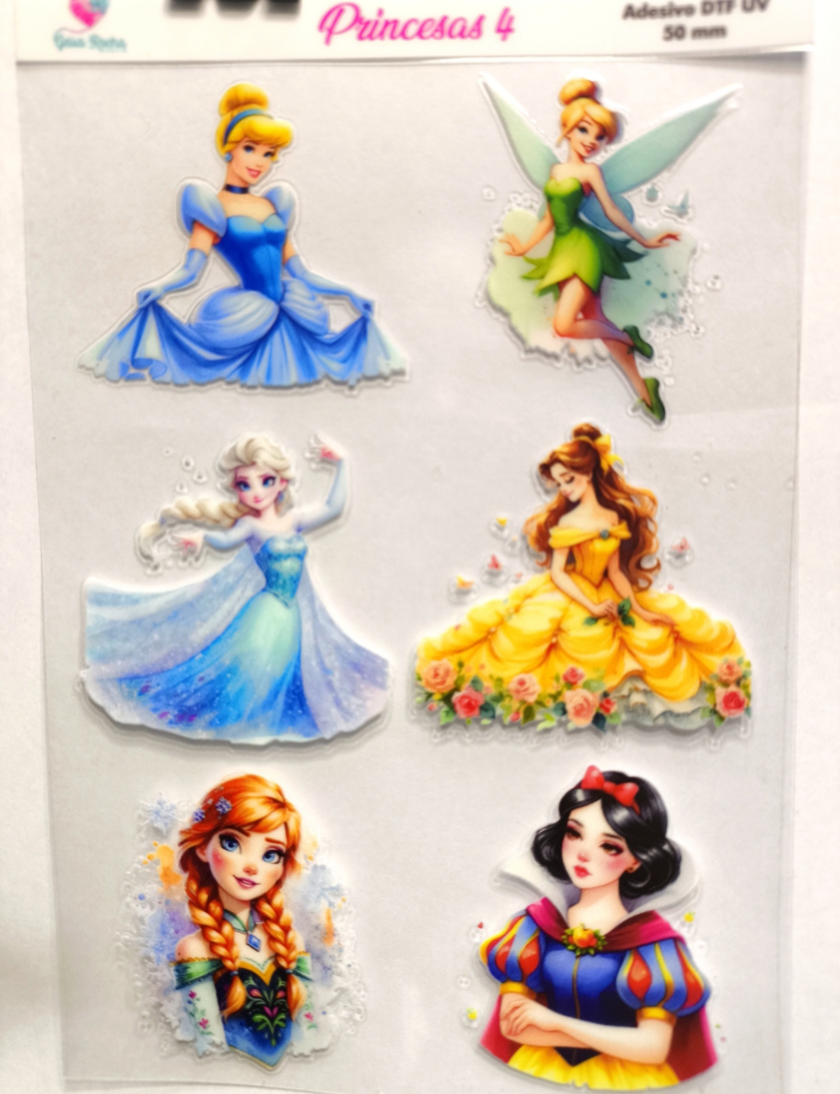 Adesivos Molduras Princesas DTF UV - Imagem 4