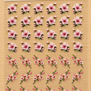 Adesivos Flores DTF UV