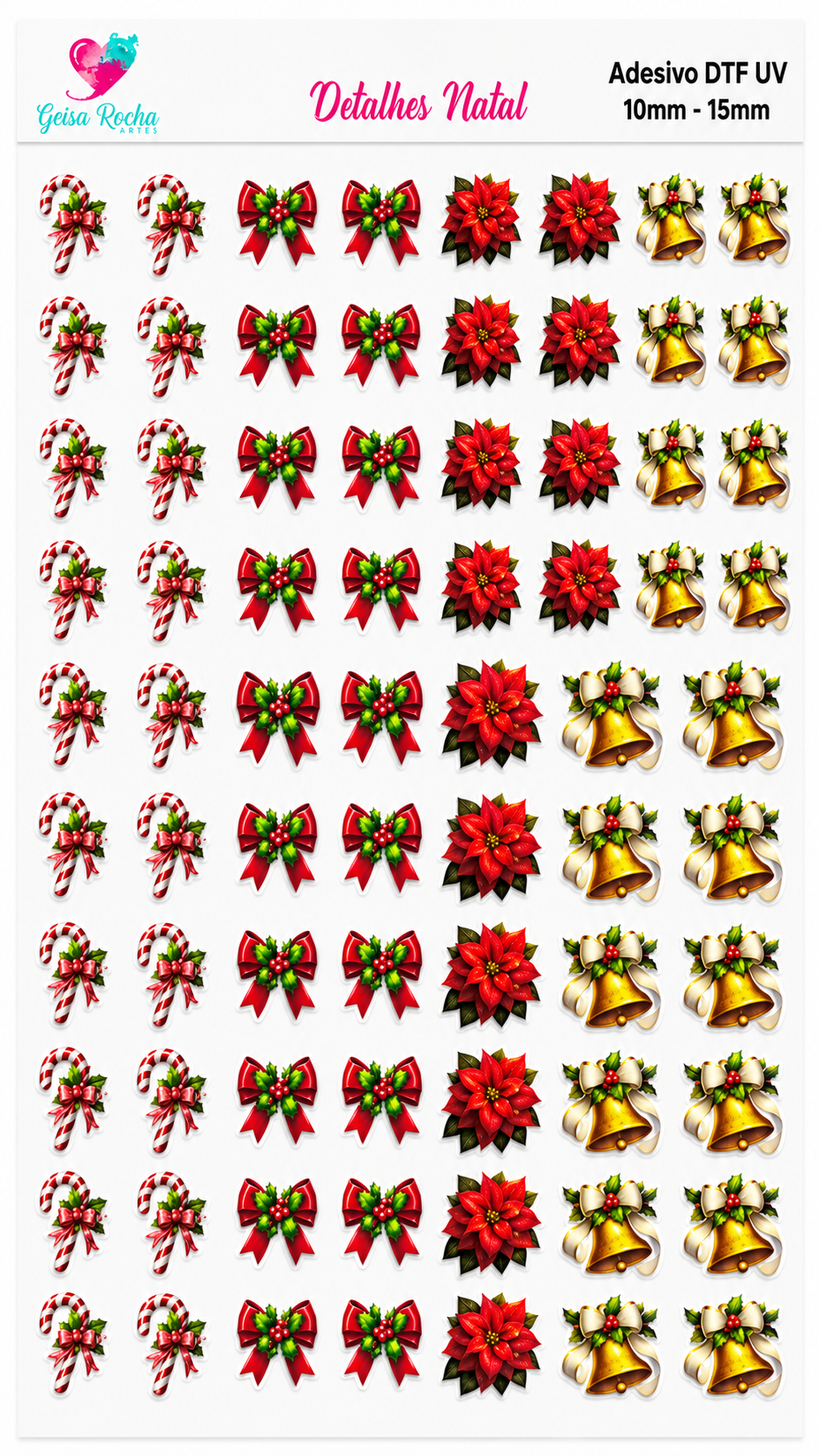 Vários Natal DTF UV - Imagem 4