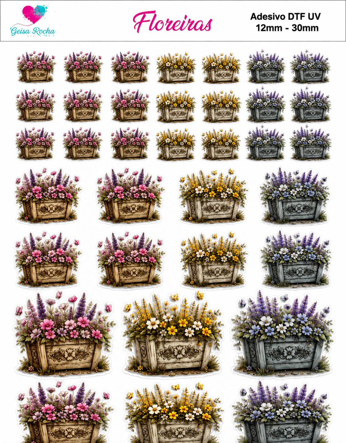 Dtf UV Variados para Casinhas - Imagem 4