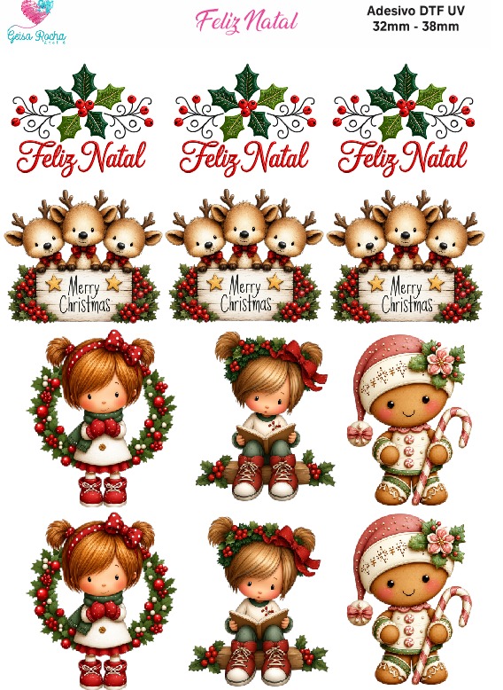 Vários Natal DTF UV - Imagem 7