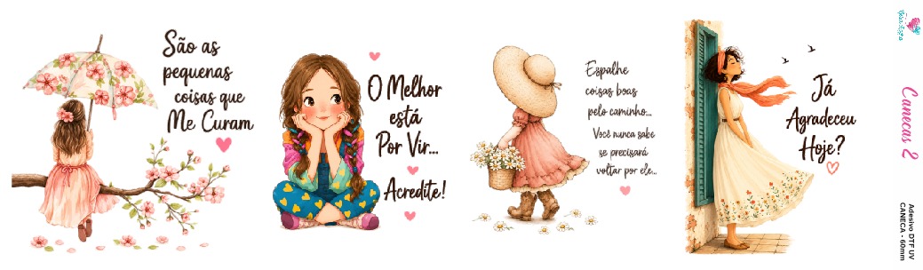 Adesivos para Canecas e Cuias DTF UV - Imagem 2