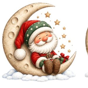 Adesivos para Canecas e Cuias Natal DTF UV